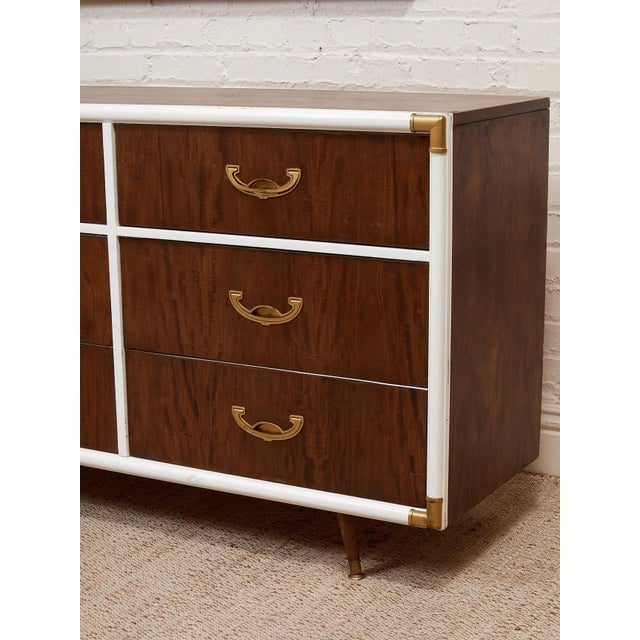 White Vintage Campaign Dresser For Sale - Image 11 of 12