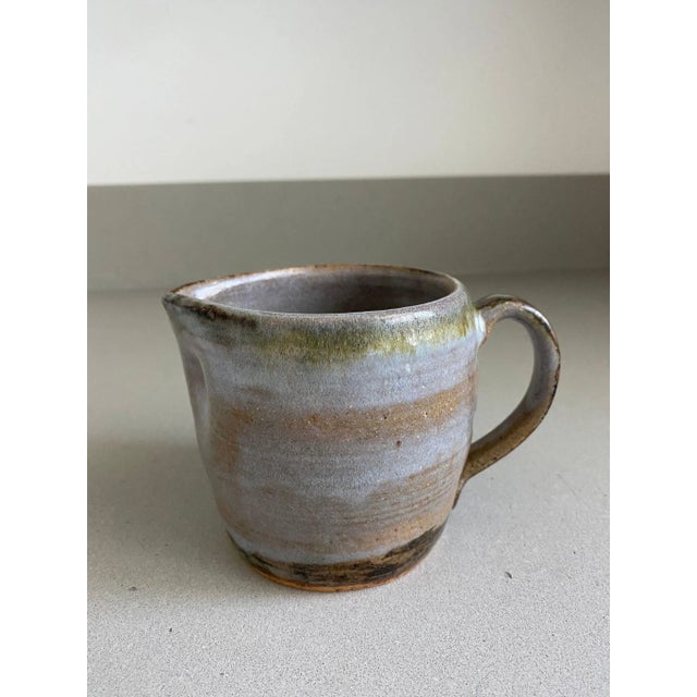Vintage Ceramic Pottery Creamer Size: Approx 3.5” H 3.5” diameter Color: Brown, Gray and Green Description: Vintage Studio...
