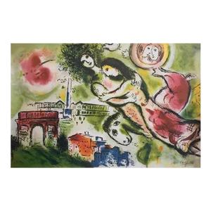 XL 1990s After Marc Chagall "Romeo and Juliet" Limited Edition Full-Color Print