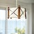 Scandinavian Wood and Linen Lampshade Hanging Lamp, 1960s For Sale - Image 3 of 11