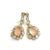 Bochic "Capri" Pink Quartz & White Topaz Earrings Set In 18K Gold & Silver For Sale In New York - Image 6 of 18