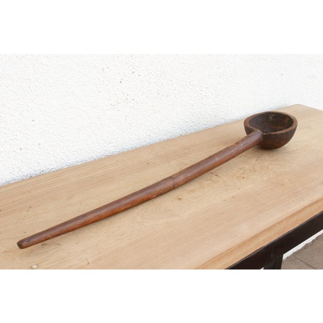 19th Century Antique Folk Art Wooden Spoon For Sale - Image 5 of 6