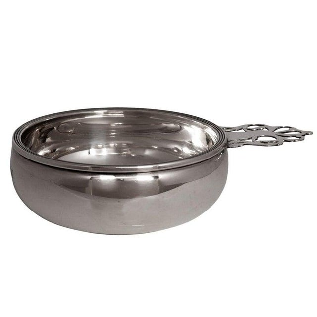 1930s Antique Sterling Silver Wine Baby Porringer Engraved "Ann" Ellmore Co. 1930 For Sale - Image 5 of 10