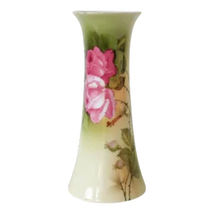 Vintage Hand Painted Porcelain Hatpin Holder