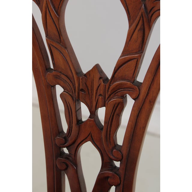 Pair of Chippendale Style Mahogany Dining Chairs For Sale - Image 16 of 17