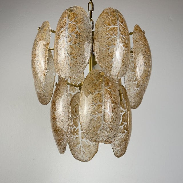 Mid-Century Modern Murano Glass Cascade Chandelier, Italy, 1980s For Sale - Image 3 of 18