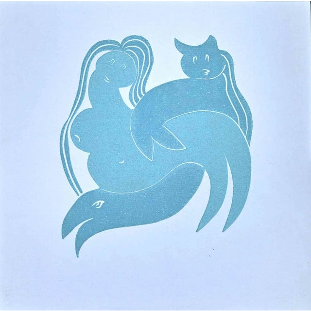 Axel Hartenstein, Creatures, Screenprint, Mid 20th Century For Sale