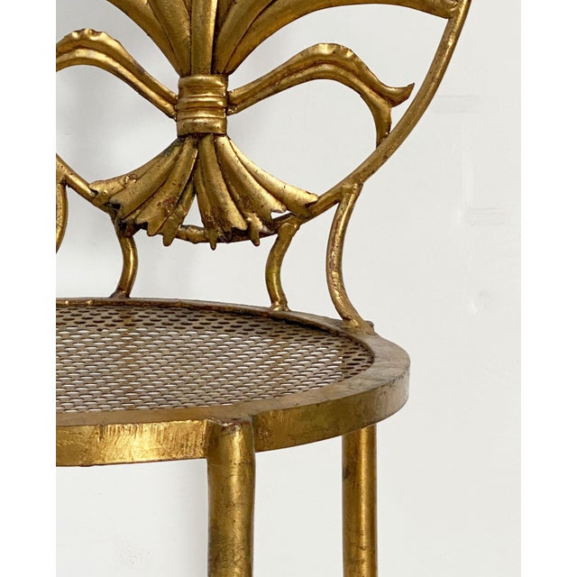 Italian Wheat Sheaf Chair by S. Salvadori, Firenze For Sale - Image 10 of 10