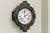 Wood 19th Century French Napoleon III Ebonized Inlaid Wall Clock For Sale - Image 7 of 9