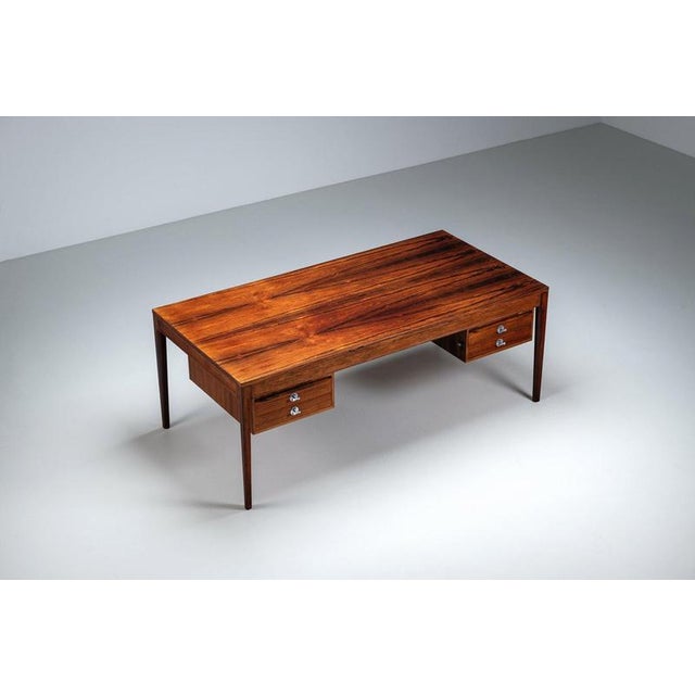 FD-951 Diplomat Desk in Rosewood by Finn Juhl for France & Son, Denmark, 1960 For Sale - Image 4 of 18