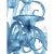 2020s Contemporary Venetian Blue Satin Murano Glass Chandelier 8 Arms For Sale - Image 5 of 7
