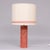 Sculpted and Textured Pink Marble Lamp, Italy, 1950s For Sale - Image 6 of 6