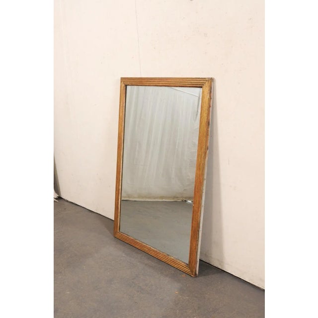 French Rectangular Wood Mirror, 19th Century For Sale - Image 10 of 10