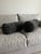Add luxe texture and cozy elegance to your space with this set of two authentic sheepskin bolster pillows in a richly...