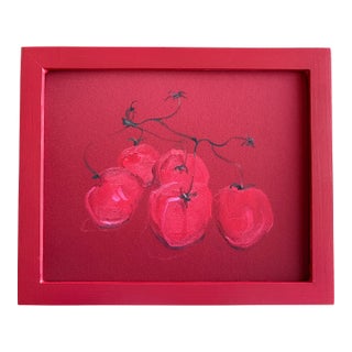 2025 Carolyn Misterek Giclee Print of Tomatoes in Handpainted Frame For Sale