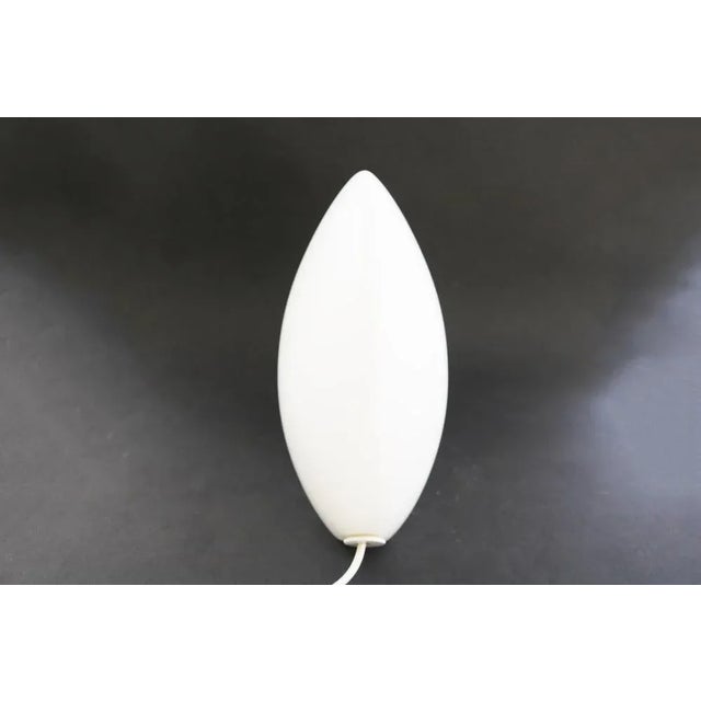 1970s Space Age Shell Satin Opal Glass Table Lamp from Peill & Putzler, 1970s For Sale - Image 5 of 9