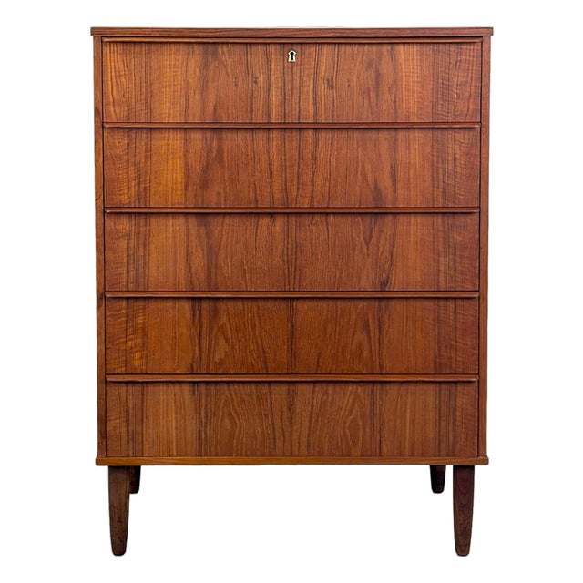 Vintage Danish 5-Drawer Dresser For Sale