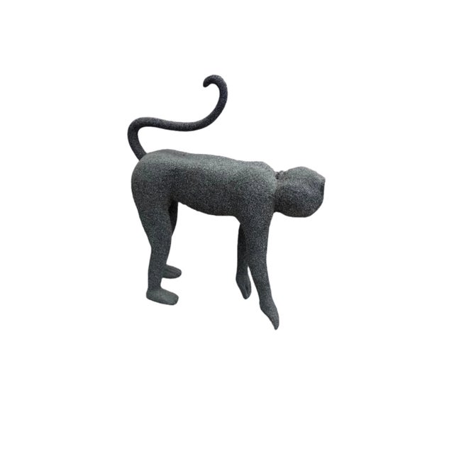 Mid 20th Century Mid Century Modern Crouching Monkey Sculpture For Sale - Image 5 of 8