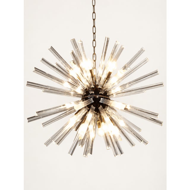 Sputnik Light with 50 Clear Glass Prisms from Justfurnituress SRL For Sale - Image 6 of 10