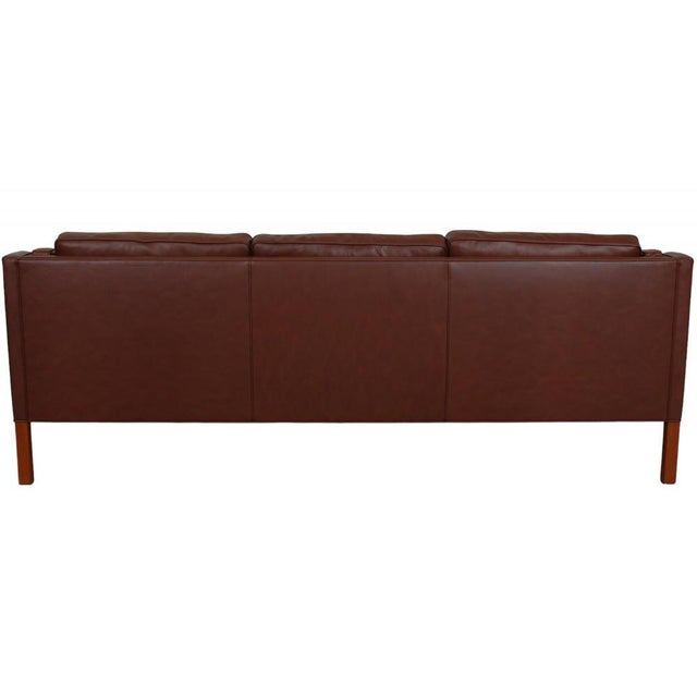 Model 2213 3-Seater Sofa in Bison Leather For Sale - Image 4 of 17