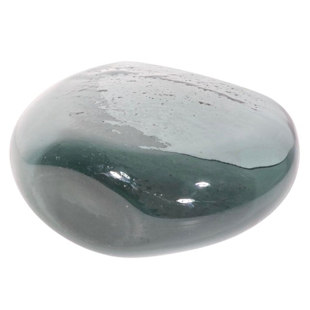 Mid 20th Century Mid 20th Century Tinted Glass Pillow Vase For Sale - Image 5 of 10