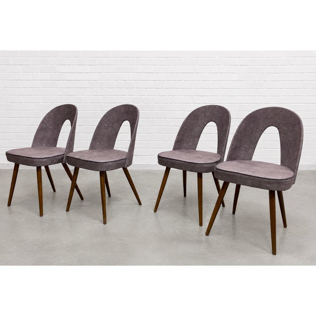 Mid Century Modern Sculptural Arch Back Dining Chairs, Set of 4, C. 1960's For Sale - Image 10 of 11
