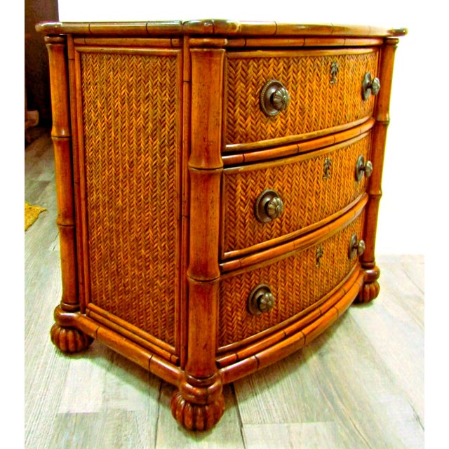 Tommy Bahama Landis Hall Bamboo Commode Chest Lexington Home Brands LHB 513-621 For Sale - Image 9 of 18