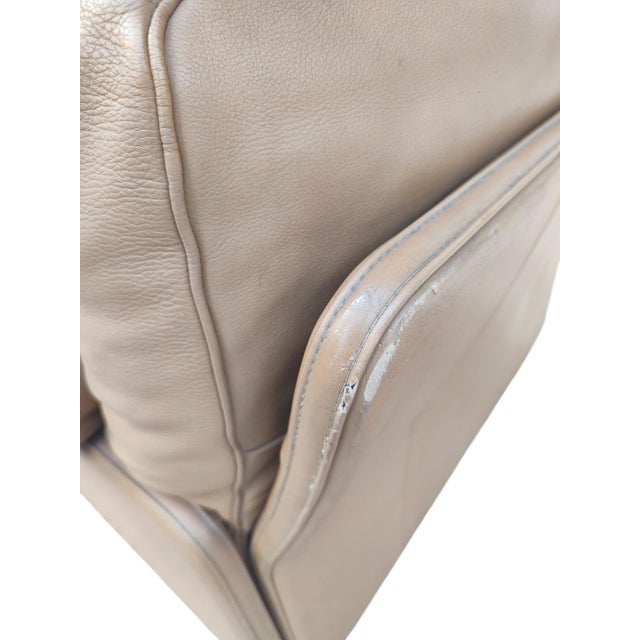 Mid-Century Modern Leather Sofa and Armchairs from Potrona Frau, 1980s, Set of 3 For Sale - Image 3 of 11