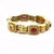 Seidengang Gold & Gems Bracelet 18k Yellow Multicolor Rectangle Links 64 grams For Sale - Image 4 of 7
