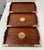 Chinese Brass + Rosewood Nesting Trays, Set of Three For Sale - Image 3 of 12