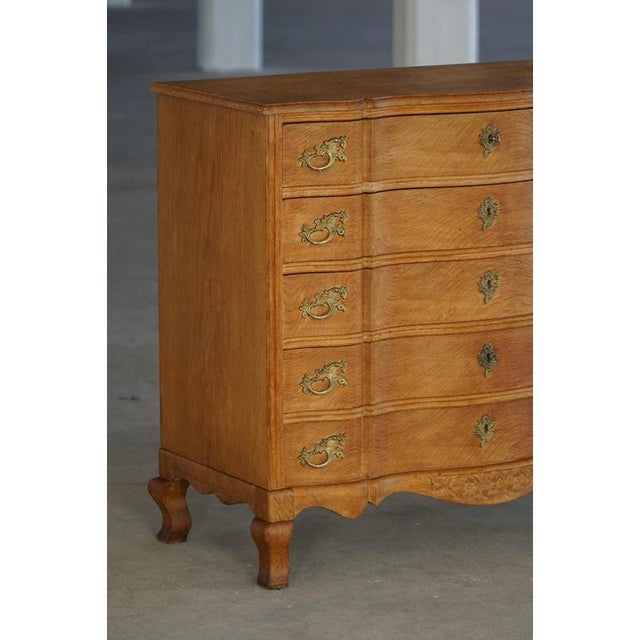 Mid-Century Modern Danish Chest of Drawers in Oak by Henning Kjærnulf, 1960s For Sale - Image 6 of 18