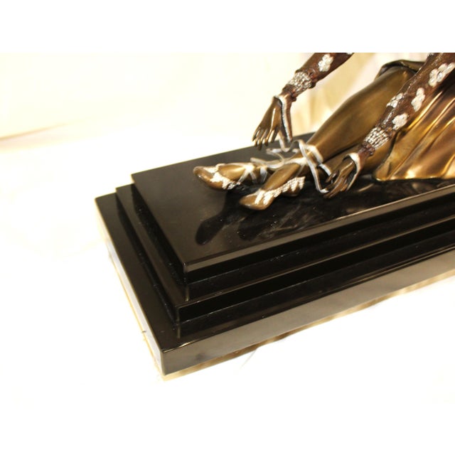 Art Deco 1990s Modern/deco Sculpture Ballerina For Sale - Image 3 of 18