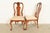 Queen Anne Solid Mahogany Dining Chairs by Stanley, Set of Four For Sale - Image 10 of 13