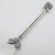 Vintage Italian Handmade Genuine Silver Butter Knife With Flower Design For Sale - Image 4 of 8