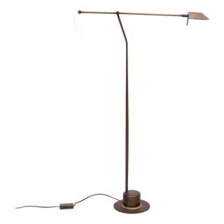 Bronze Halogen Floor Lamp from Massive, Belgium, 1980s For Sale