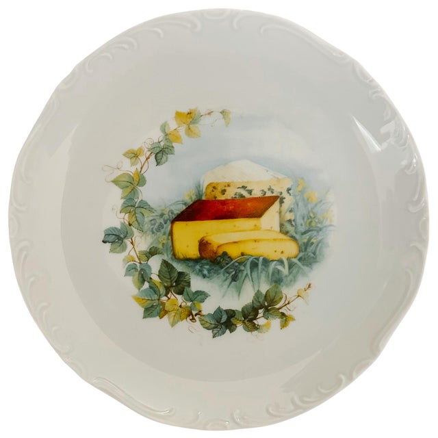 Vintage Bavarian Porcelain Cheese Plates by Johann Seltmann Vohenstrauss - Set of 5 For Sale - Image 4 of 7