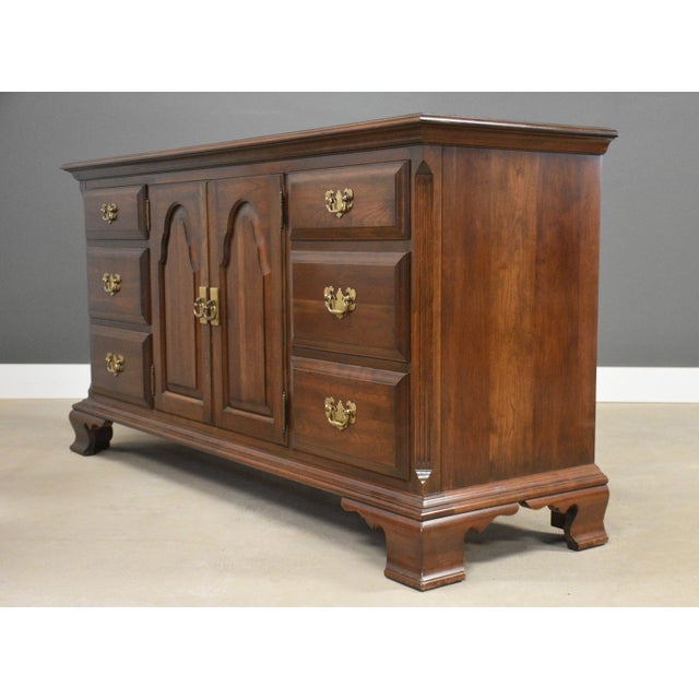 1980s 1980s Pennsylvania House Solid Cherry Dresser For Sale - Image 5 of 11