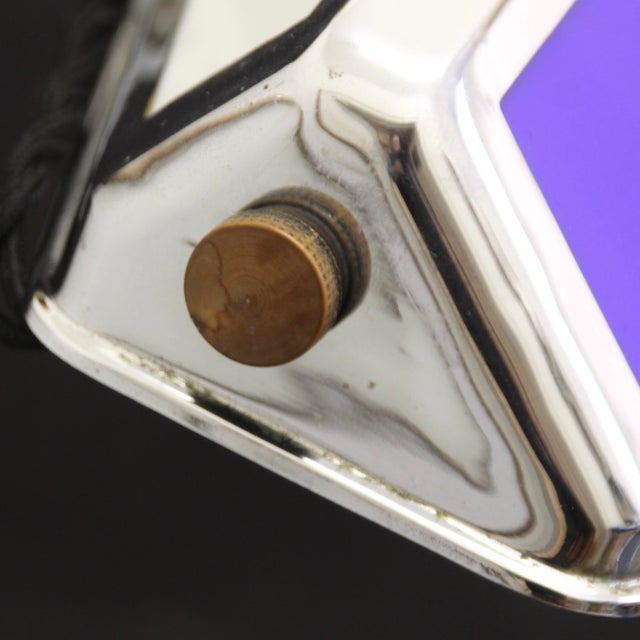 Blue Large French Table Lamp from Pirouette, 1920s For Sale - Image 8 of 15