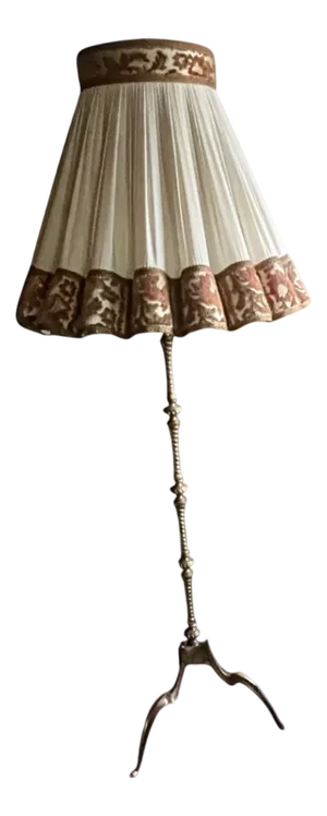 Art Deco Brass Floor Lamp, 1950s