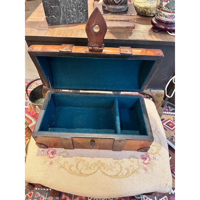 Vintage Wesley Bober Leather Box, 1970’s For Sale - Image 9 of 9