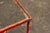 Red Mid-Century Chippy Paint Side Table in Red For Sale - Image 8 of 8