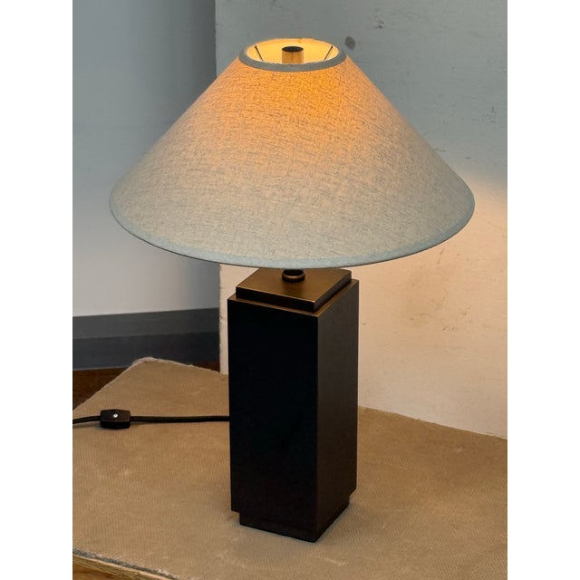 Restoration Hardware Square Column Table Lamp For Sale - Image 11 of 12