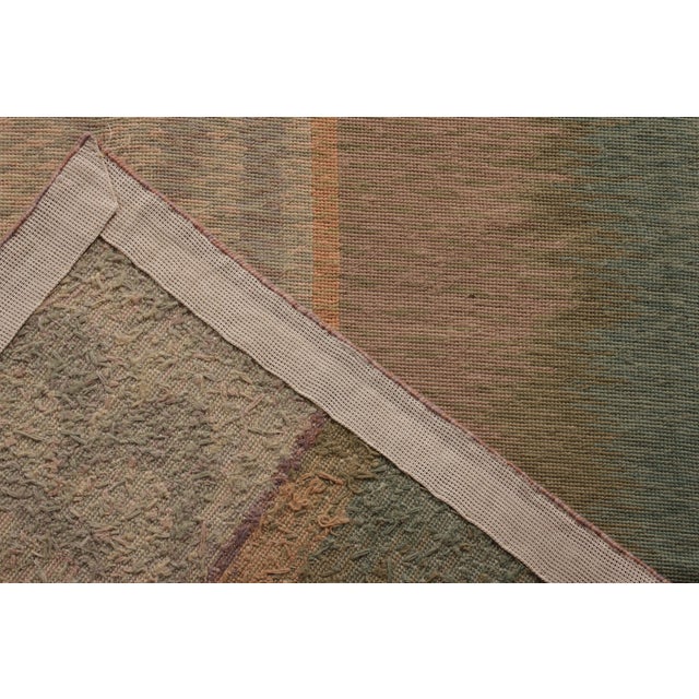 Textile Vintage Van Campen Style Needlepoint in Polychromatic Patterns by Rug & Kilim For Sale - Image 7 of 7