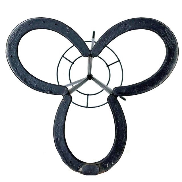 1950's Cowboy Lucky Horseshoe Plant Stands - Pair For Sale - Image 11 of 12