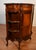 1920s Antique French Louis XV Walnut & Satinwood Inlay Cabinet Entry Hall Stand For Sale - Image 4 of 18