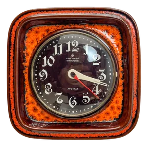 Vintage Ceramic Wall Clock, 1970s