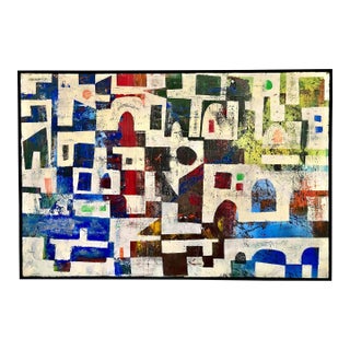 Abstract Geometric Painting by Dave Braden For Sale