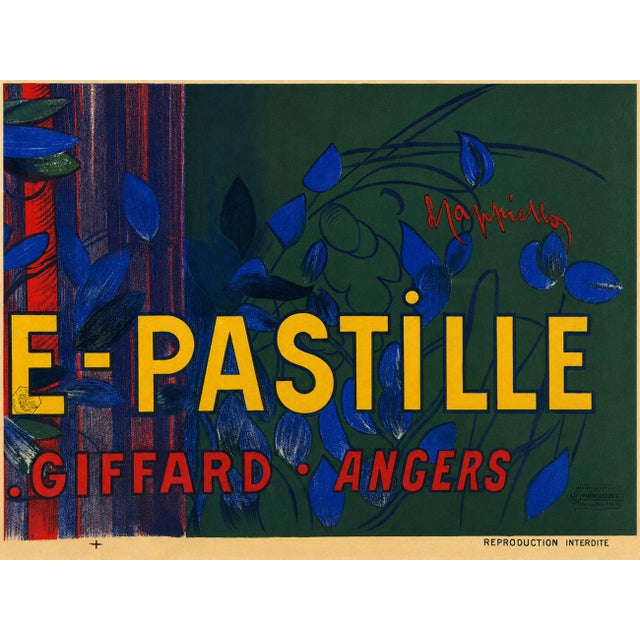 Leonetto Cappiello Menthe-Pastille Large Lithographic Poster, France, Circa 1905 For Sale - Image 11 of 18