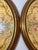 Pair of 2 Large Vintage Oval Original Hand Painted Oil Painting Cherub Frescos For Sale - Image 14 of 15