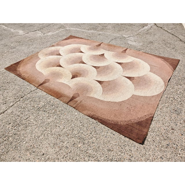 Mauve Modern Art Deco Inspired Rug by Doris Leslie Blau For Sale - Image 8 of 13